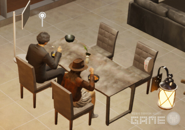 집에 와서 음식을 폭풍 흡입하는 부부 조이.인조이 /게임와이 촬영