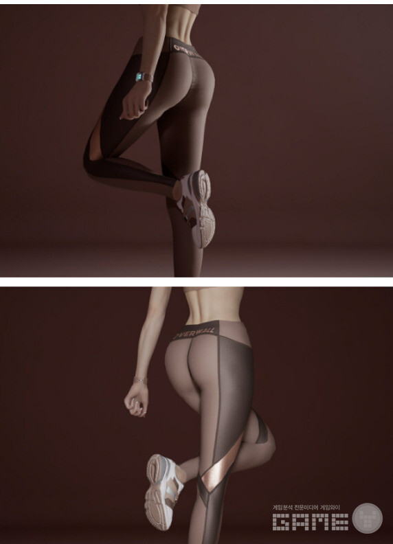 7위는 레깅스를 입은 여성 프리셋이다. 인조이 캔버스 /크래프톤