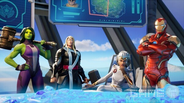 ▲2020년 당시 배틀패스에는 토르, 아이언맨, 스톰, 닥터 둠, 쉬헐크, 미스틱, 그루트, 울버린 등 MARVEL을 대표하는 캐릭터들의 스킨이 준비됐다