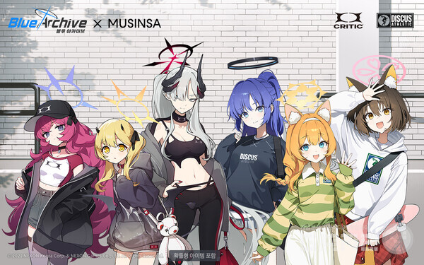 넥슨은 서브컬처 게임 ‘블루 아카이브’와 패션 플랫폼 무신사의 브랜드 컬래버레이션을 6월 6일부터 진행한다.