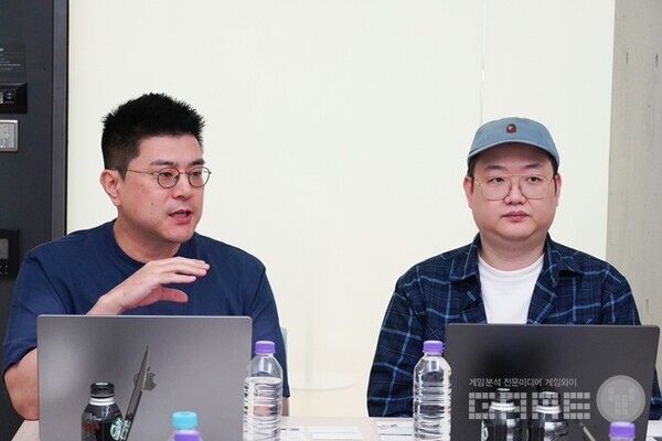 김동선 총괄 PD, 정중재 게임사업실장 /NHN