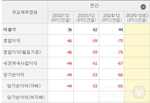 스코넥 연간 실적 추이 /에프엔가이드