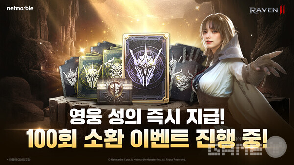 MMORPG ‘레이븐2’는 여름 시즌을 맞아 100회 소환권을 제공하는 출석 이벤트와 함께, 길드 던전 확장, 클래스별 신규 스킬 업데이트 등을 포함한 콘텐츠 개선을 실시했다.