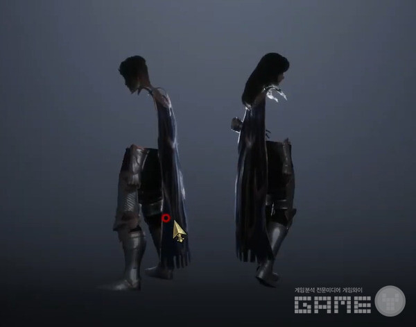 하나를 보면 둘을 안다? 초기 캐릭터 성별 선택 장면에서 깨지는 그래픽.