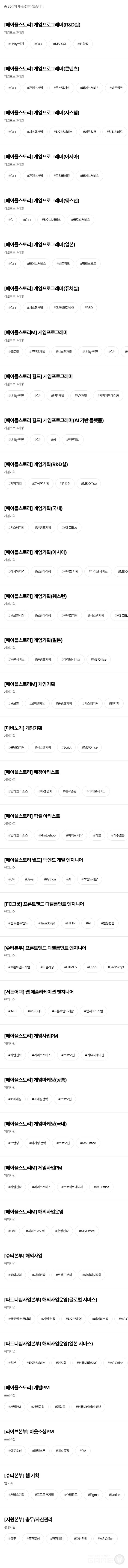 지난 9월 2일 모집을 시작한 올해 ‘넥토리얼’은 넥슨코리아, 넥슨게임즈, 넥슨유니버스 등 3개 법인에서 총 세 자릿 수 규모로 채용을 진행 중이다.