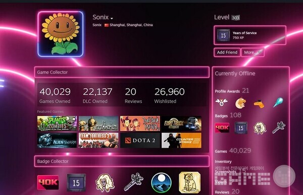 보유 게임수가 4만개를 넘었다 / 스팀