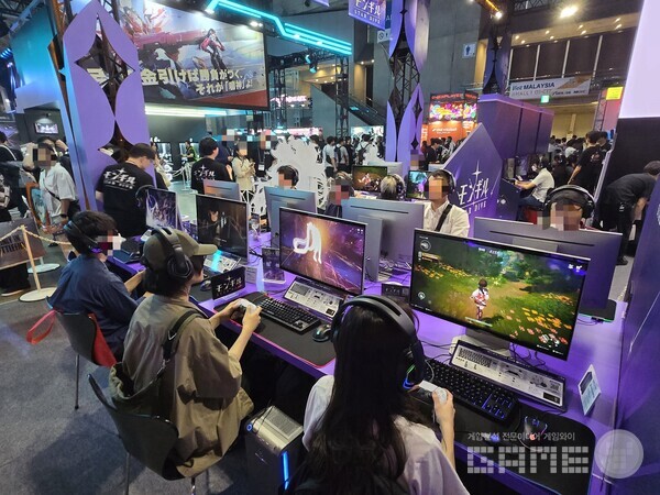 TGS 2025 넷마블 부스 현장 / 게임와이 촬영