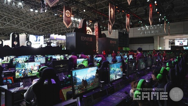 펄어비스는 ‘붉은사막’을 일본 시장에 첫 공개했다.