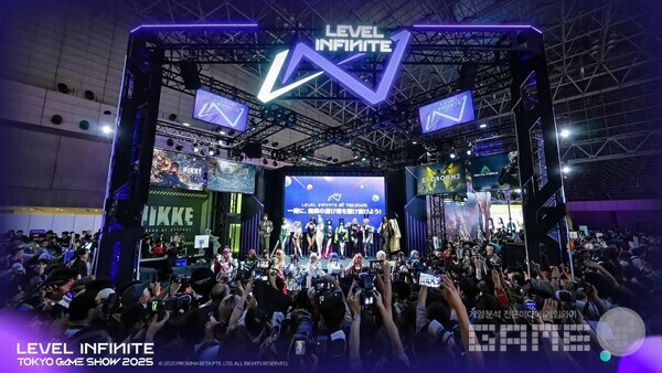 레벨 인피니트는 시프트업 개발작 ‘승리의 여신: 니케’를 전시했다.