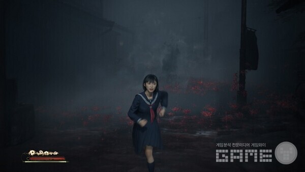 붉은 꽃이 피어오른다