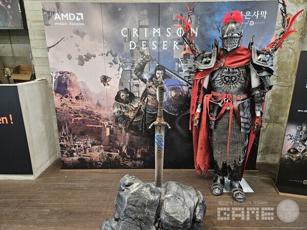 1층에 마련된 붉은사막의 포토존 / 게임와이 촬영