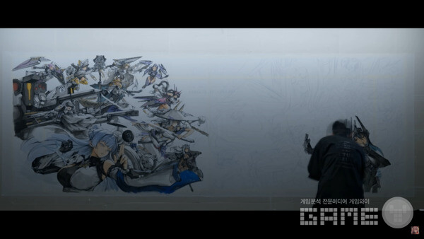 니케 3주년 수묵화