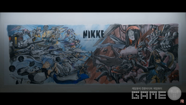 니케 3주년 수묵화