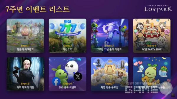 로스트아크 7주년 라이브 방송 / 로스트아크 공식 채널 갈무리
