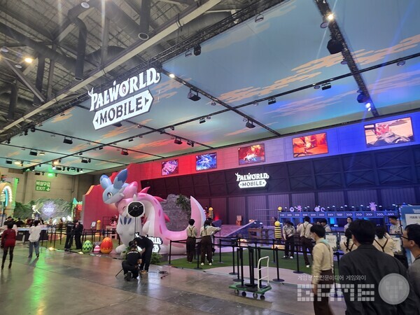 크래프톤 부스 /게임와이 촬영