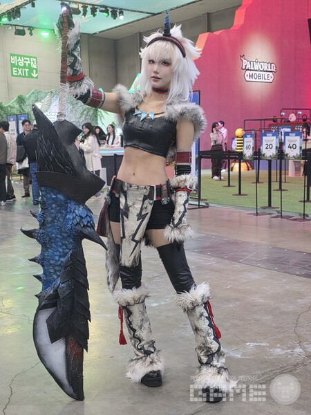 크래프톤 부스 /게임와이 촬영