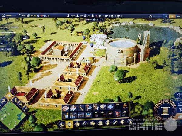 이용자가 건축물을 지었을 때 만족감을 주기 위해 도로를 연결해야 사람이 걸어다니고, 수도교를 완성해야 물이 차는 요소를 추가했다 / 게임와이 촬영