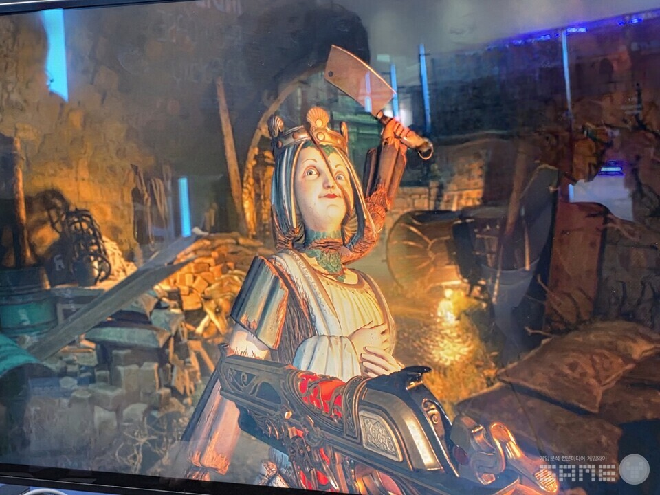 마네킹이자 세라믹 인형 느낌의 적 / 게임와이 촬영