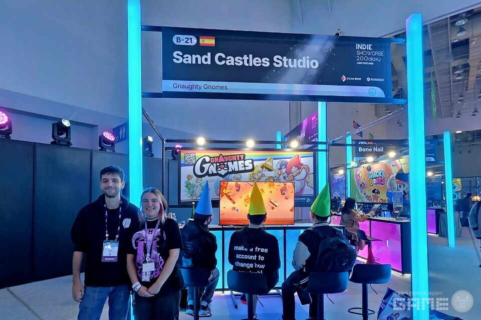 '노티 놈스' 부스 인터뷰 이미지 / 게임와이 촬영