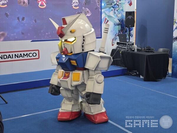 지스타 2025 반다이남코 건담이터널 부스 /게임와이 촬영