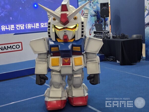 지스타 2025 반다이남코 건담이터널 부스 /게임와이 촬영
