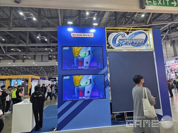 지스타 2025 반다이남코 건담이터널 부스 /게임와이 촬영