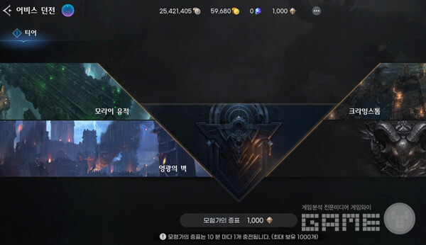 어비스 던전 입장에는 모험가의 증표가 필요하다.