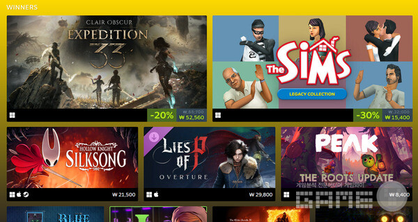 올해의 최대 화제는 단연 샌드폴 인터랙티브가 개발한 클레어 옵스큐어: 익스페디션 33(Clair Obscur: Expedition 33)이었다. 