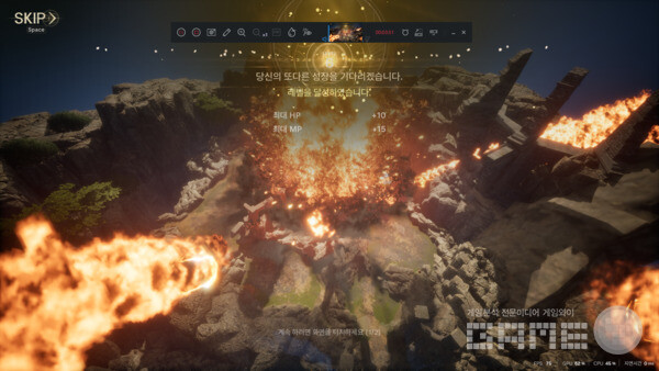 '전지적 MMORPG'라 부르는 신권 시스템이 게임 전체를 지배한다. 쏠: 인챈트 /게임와이 촬영 
