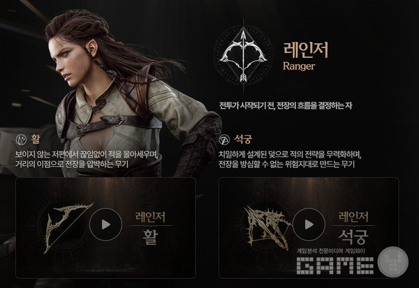 각 클래스가 두 종류의 무기를 골라 역할을 바꾼다